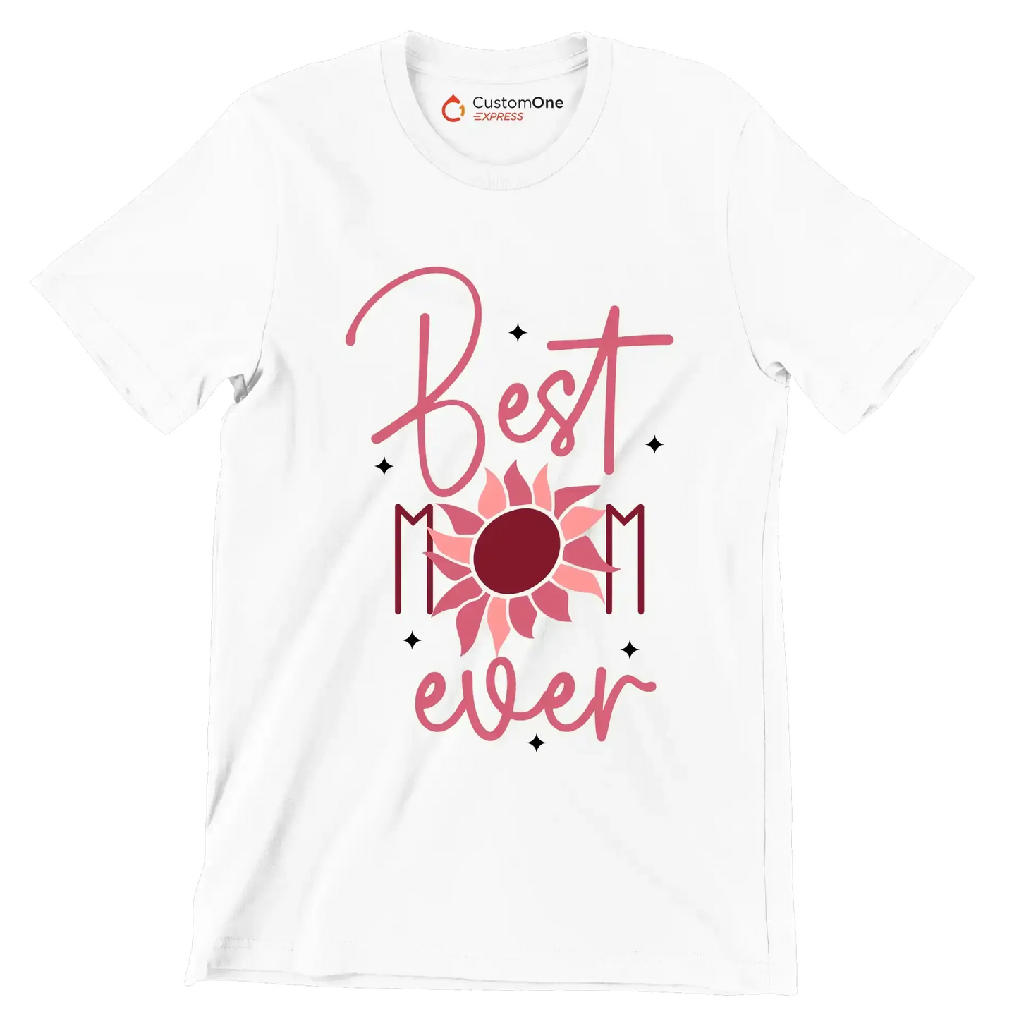 Best Mama Ever - Mother’s Day T-Shirt-White-S-Custom One Express