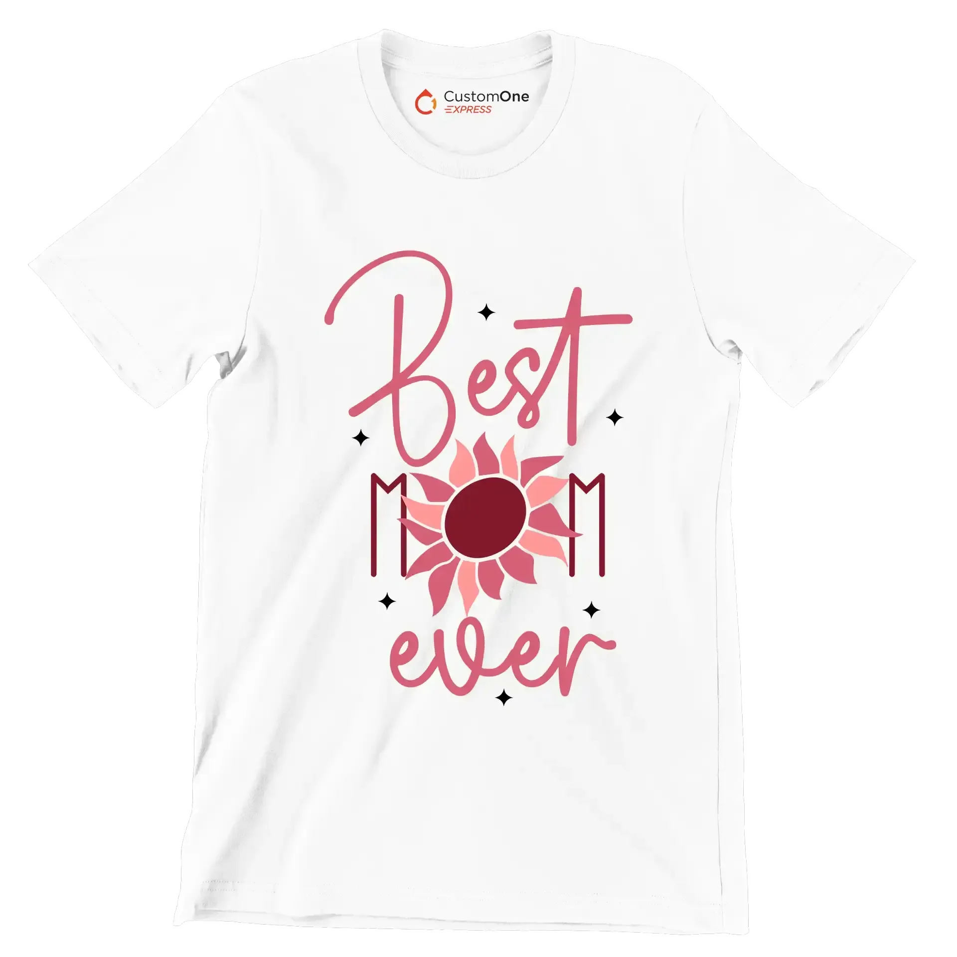 Best Mama Ever - Mother’s Day T-Shirt-White-S-Custom One Express