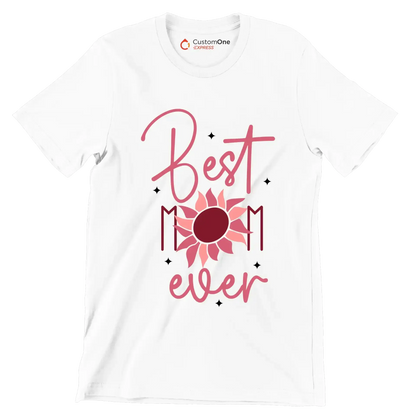 Best Mama Ever - Mother’s Day T-Shirt-White-S-Custom One Express