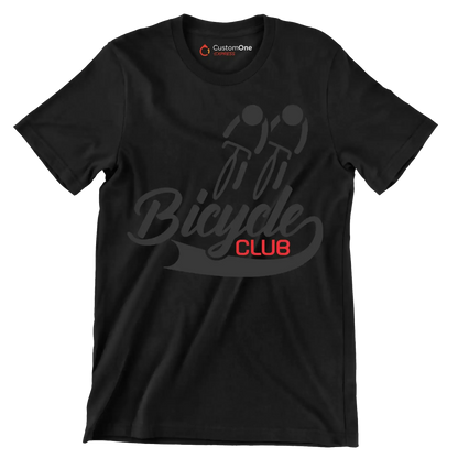 Bicycle Club - Bicycle Themed T-Shirt-Black-S-Custom One Express