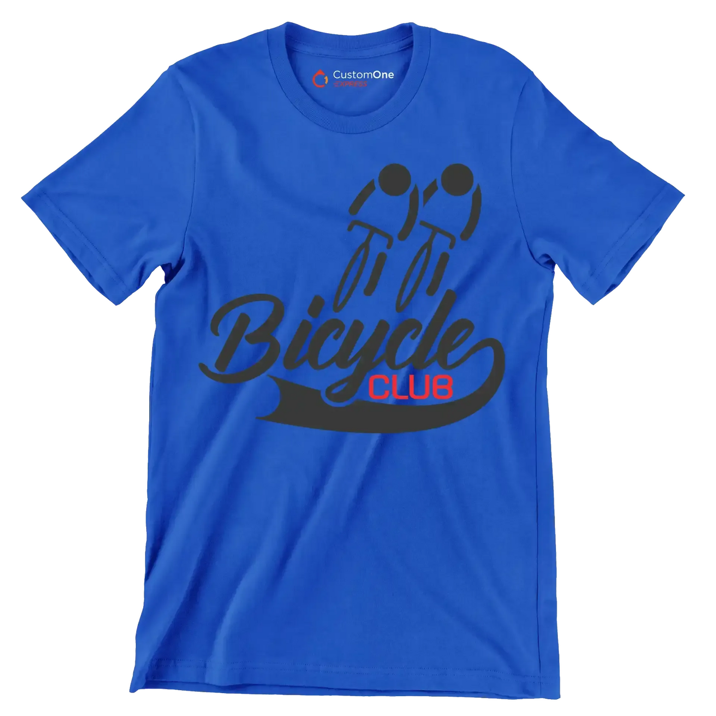 Bicycle Club - Bicycle Themed T-Shirt-Blue-S-Custom One Express