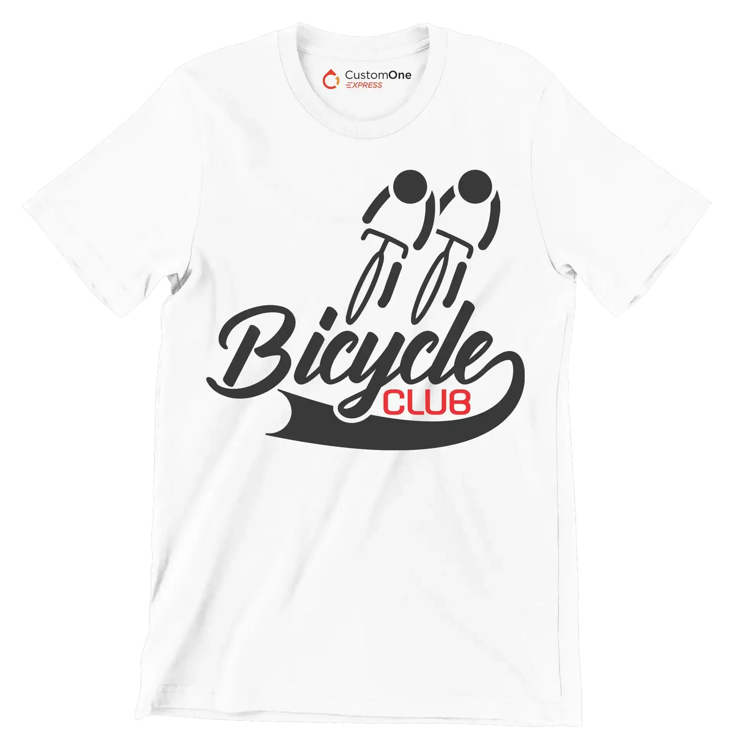 Bicycle Club - Bicycle Themed T-Shirt-White-S-Custom One Express