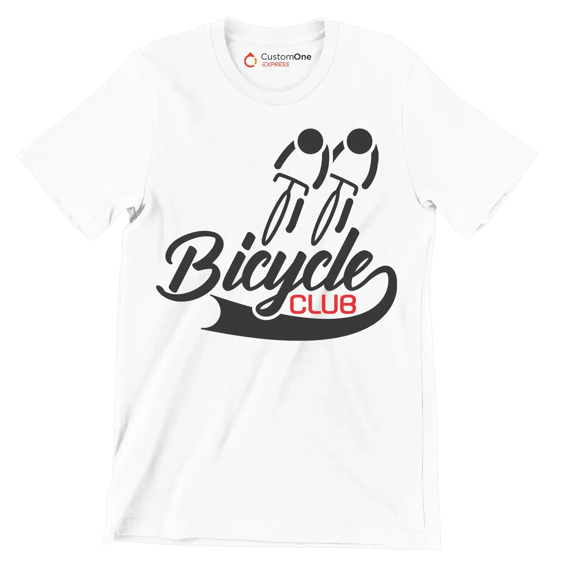 Bicycle Club - Bicycle Themed T-Shirt-White-S-Custom One Express