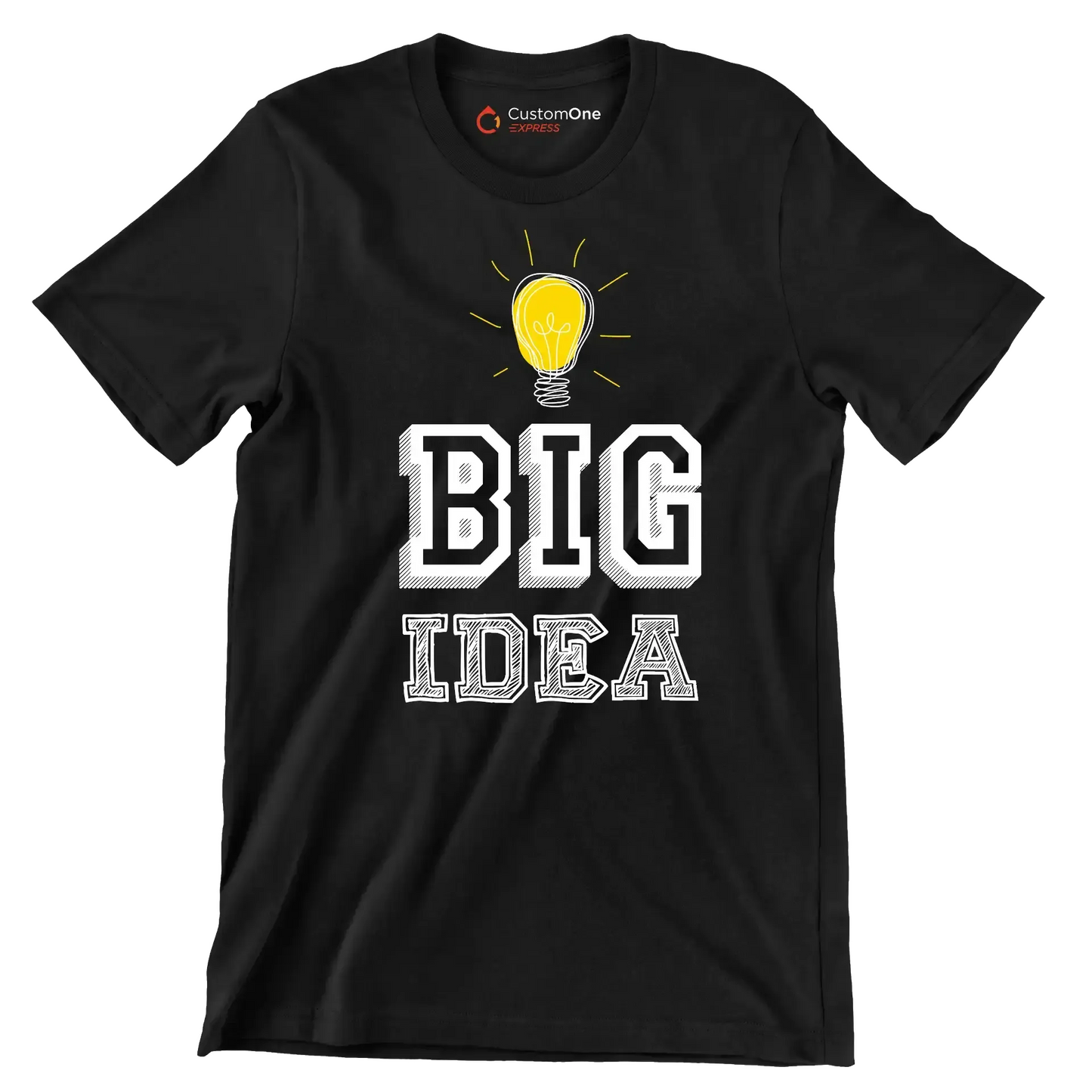 Big Idea - Motivational Themed T-Shirt-Black-S-Custom One Express