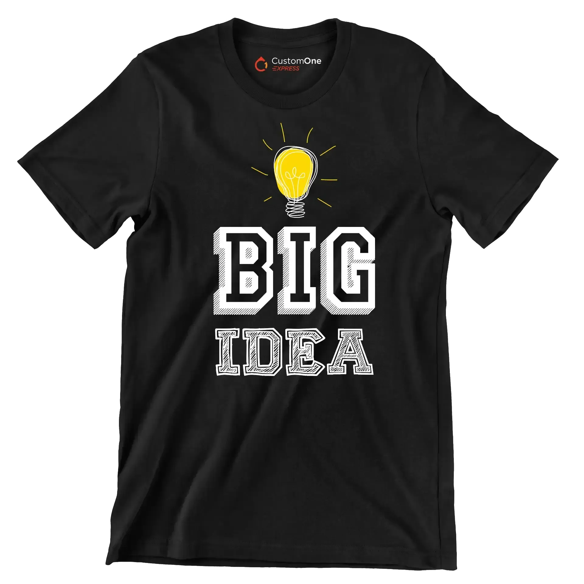 Big Idea - Motivational Themed T-Shirt-Black-S-Custom One Express