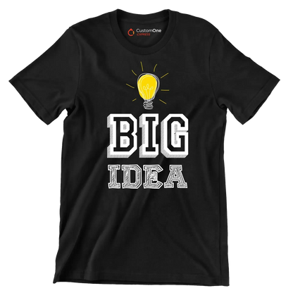 Big Idea - Motivational Themed T-Shirt-Black-S-Custom One Express
