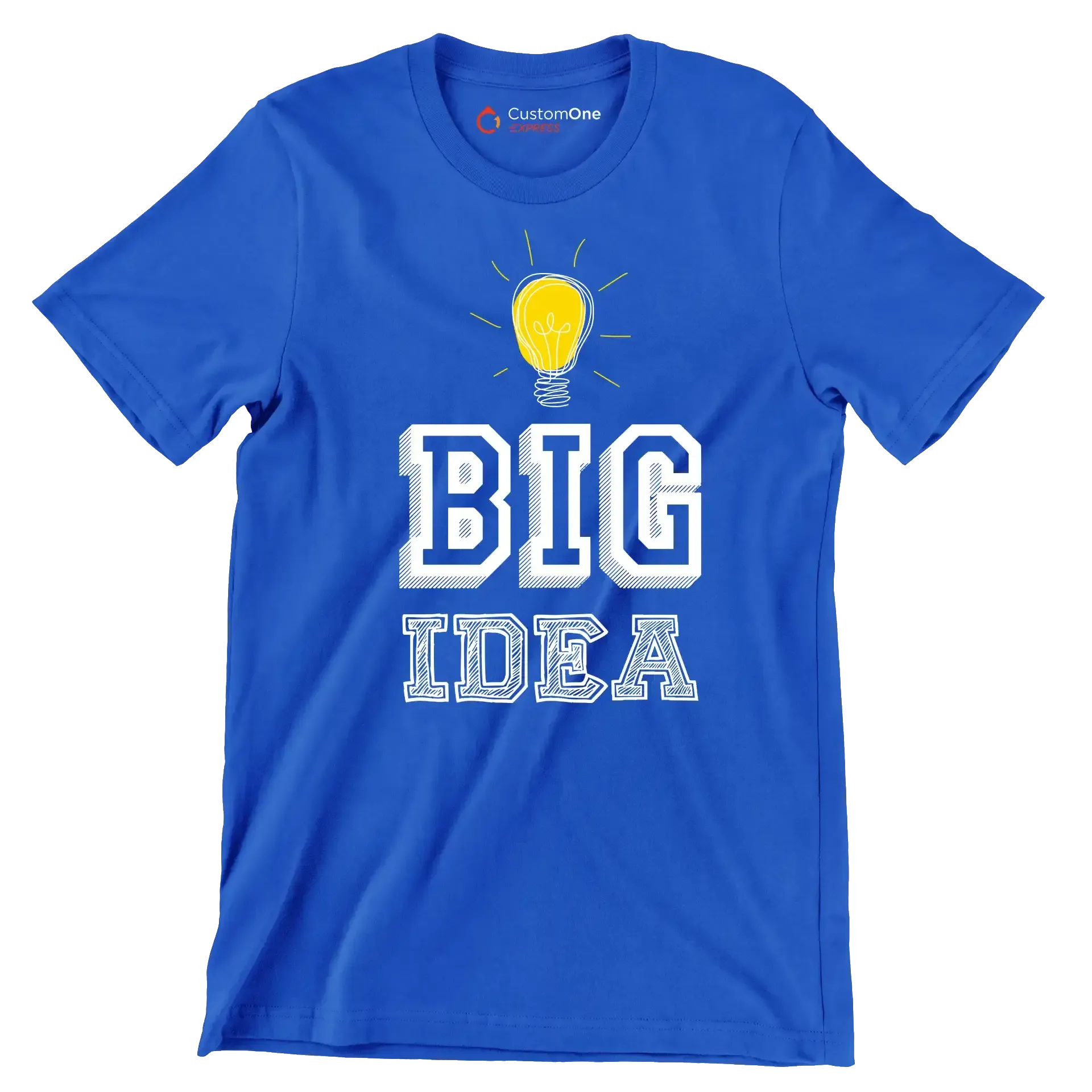 Big Idea - Motivational Themed T-Shirt-Blue-S-Custom One Express