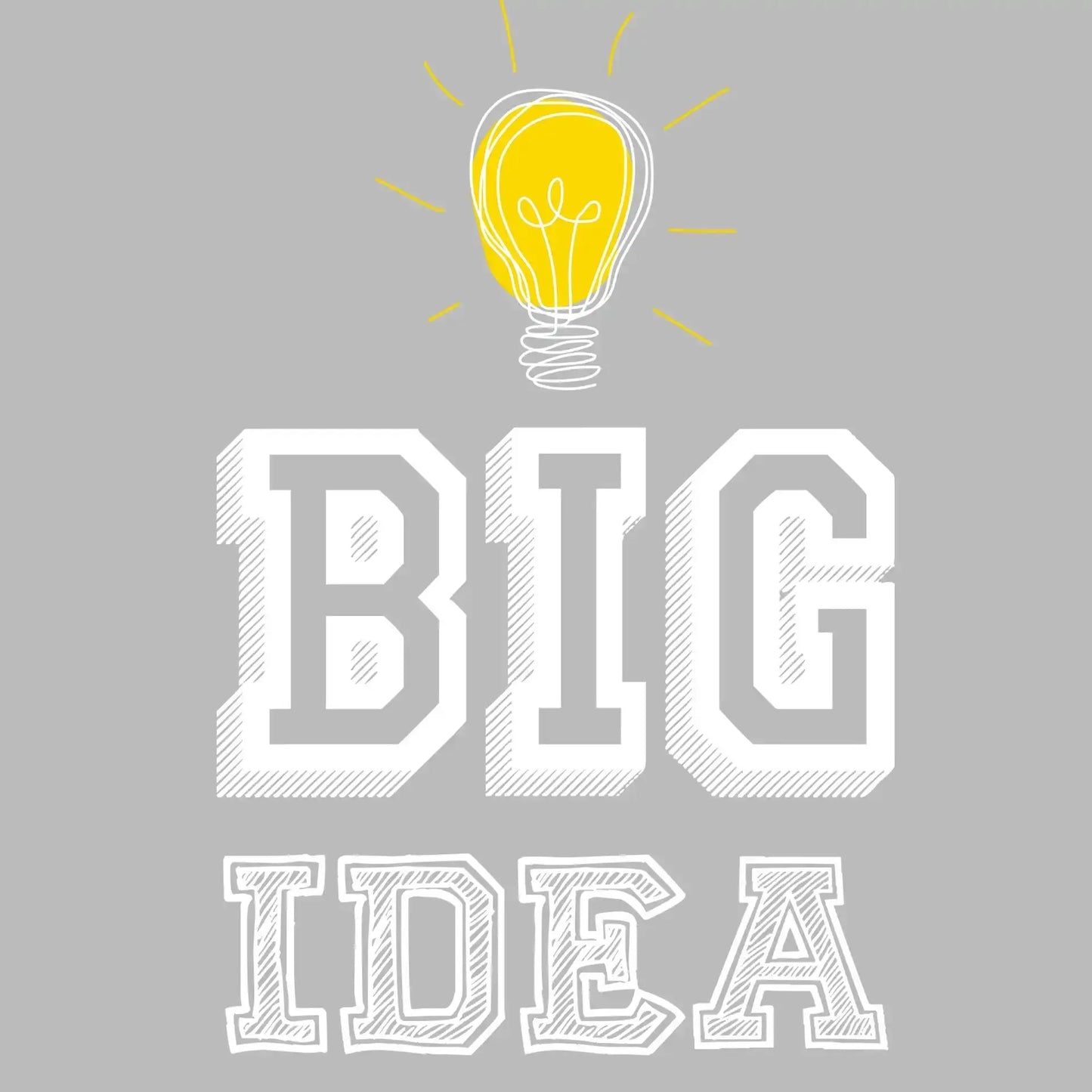 Big Idea - Motivational Themed T-Shirt-Black-S-Custom One Express