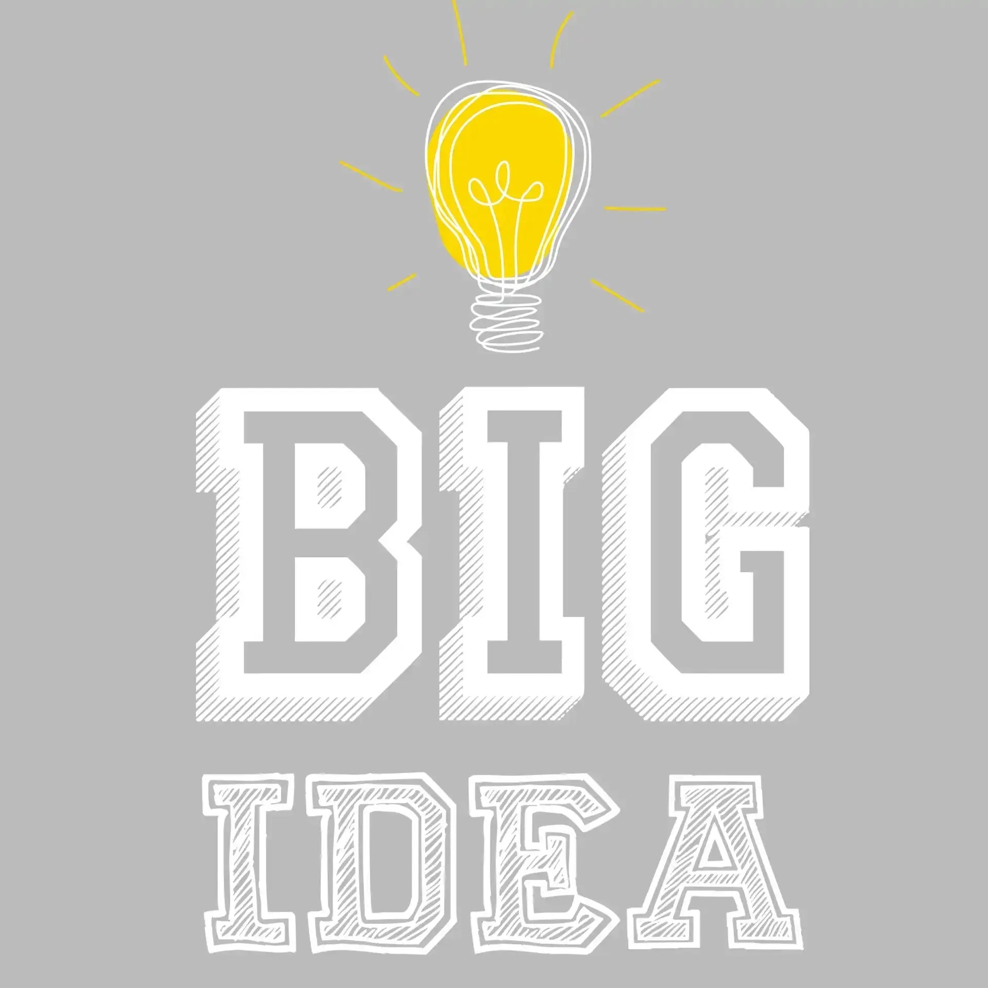 Big Idea - Motivational Themed T-Shirt-Black-S-Custom One Express