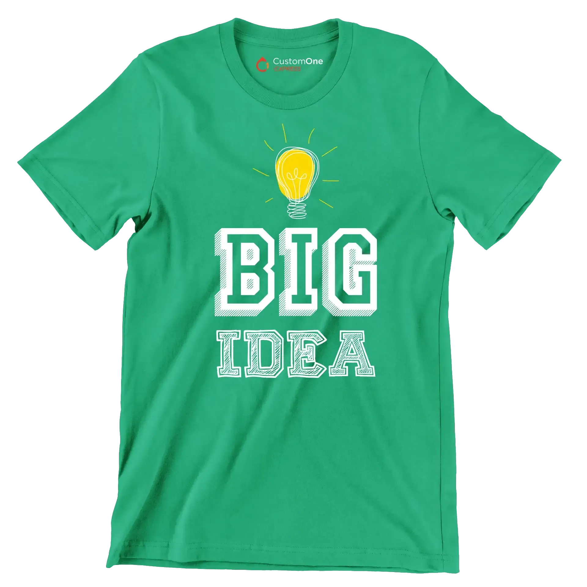 Big Idea - Motivational Themed T-Shirt-Green-S-Custom One Express