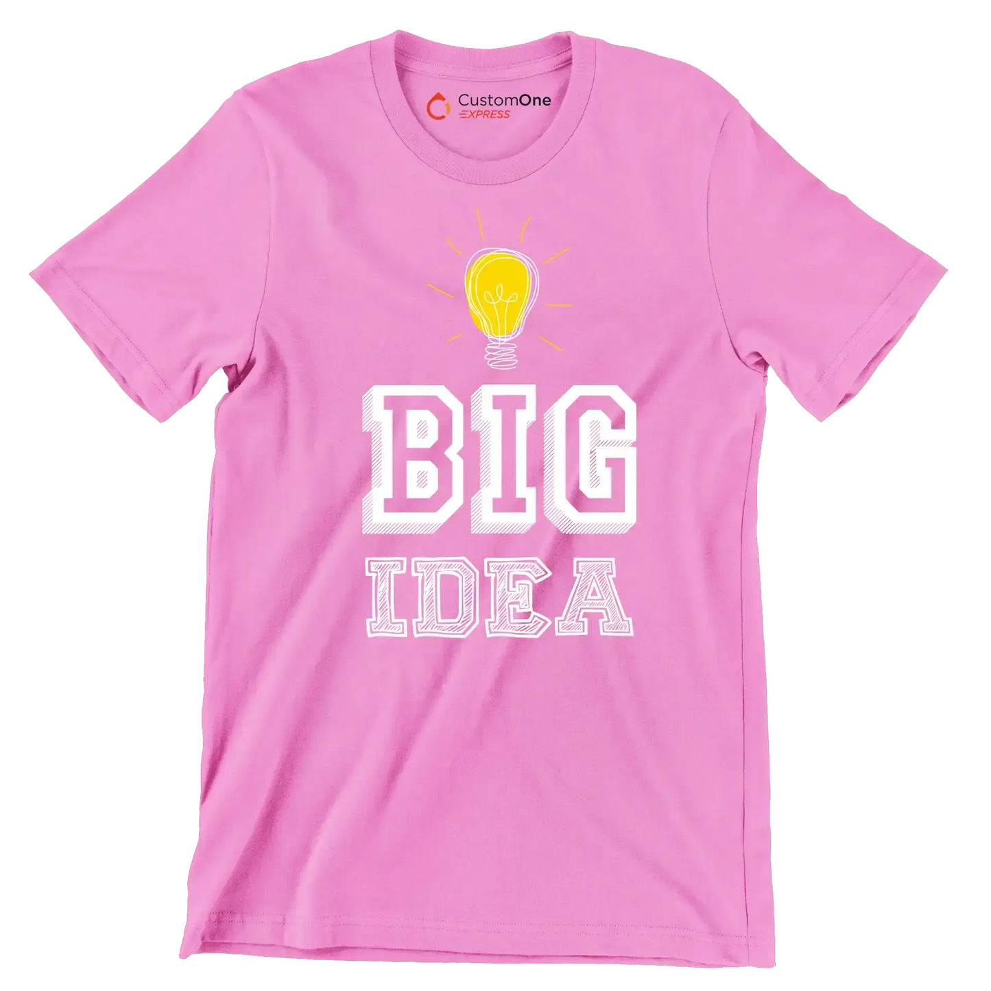 Big Idea - Motivational Themed T-Shirt-Pink-S-Custom One Express