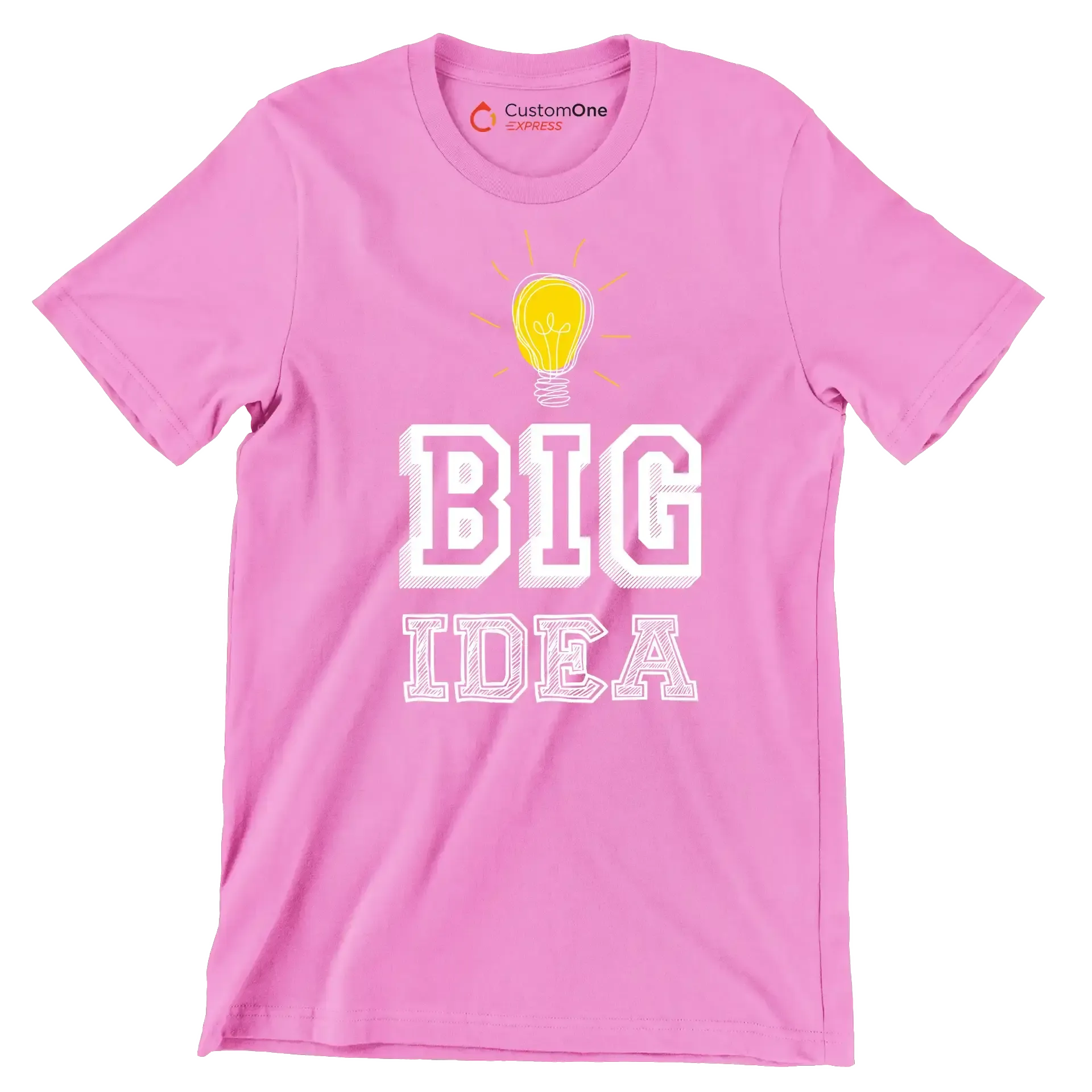 Big Idea - Motivational Themed T-Shirt-Pink-S-Custom One Express