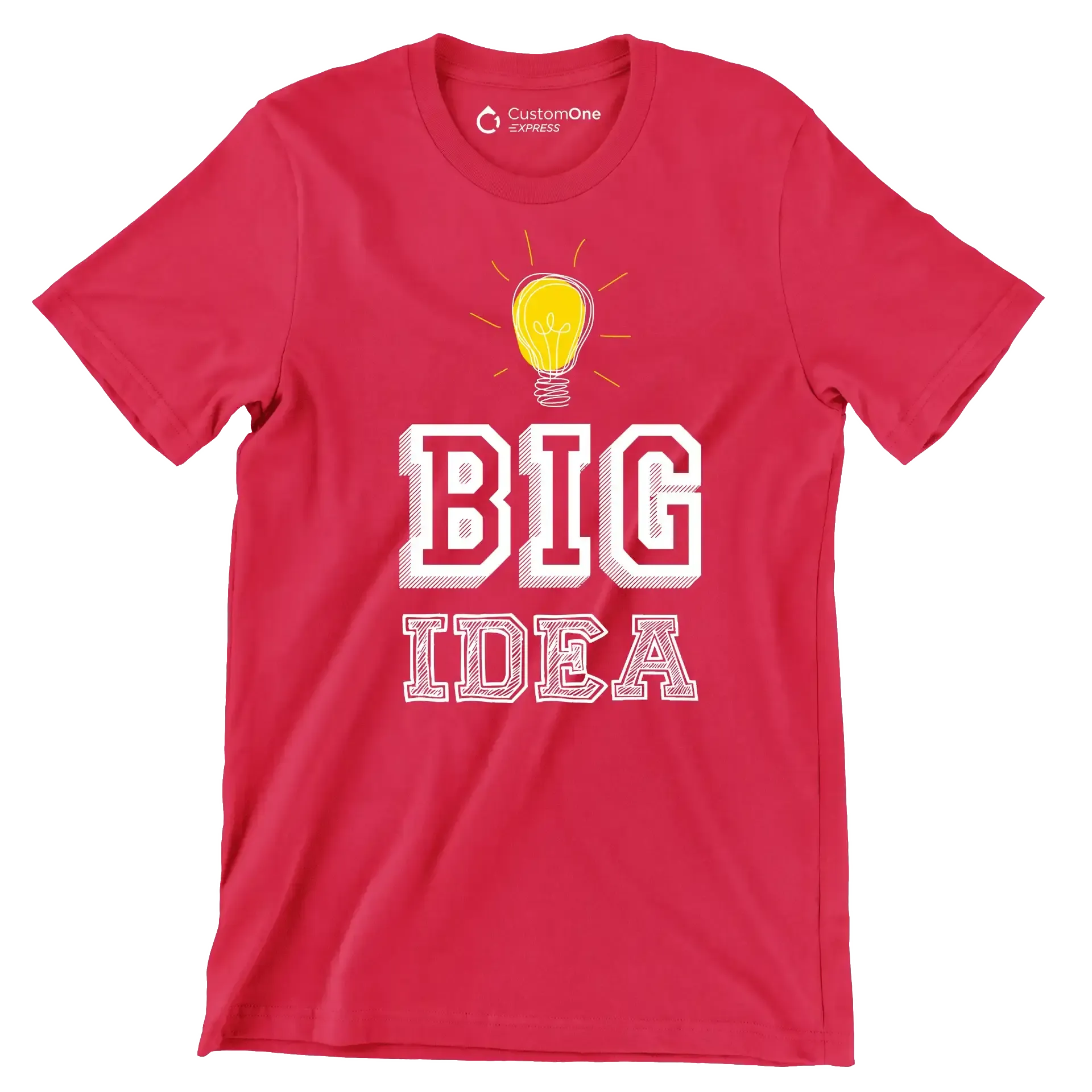 Big Idea - Motivational Themed T-Shirt-Red-S-Custom One Express