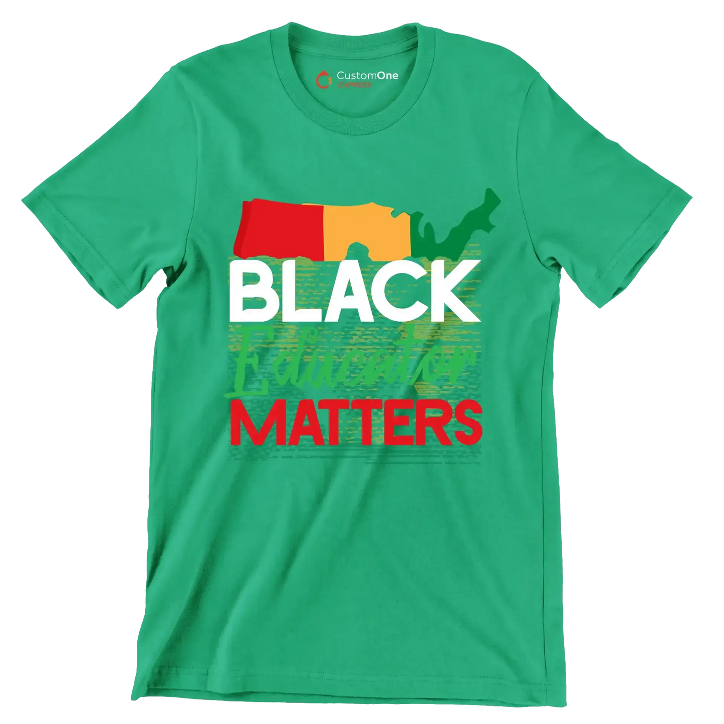 Black educator matters - Martin Luther King T-Shirt-Green-S-Custom One Express