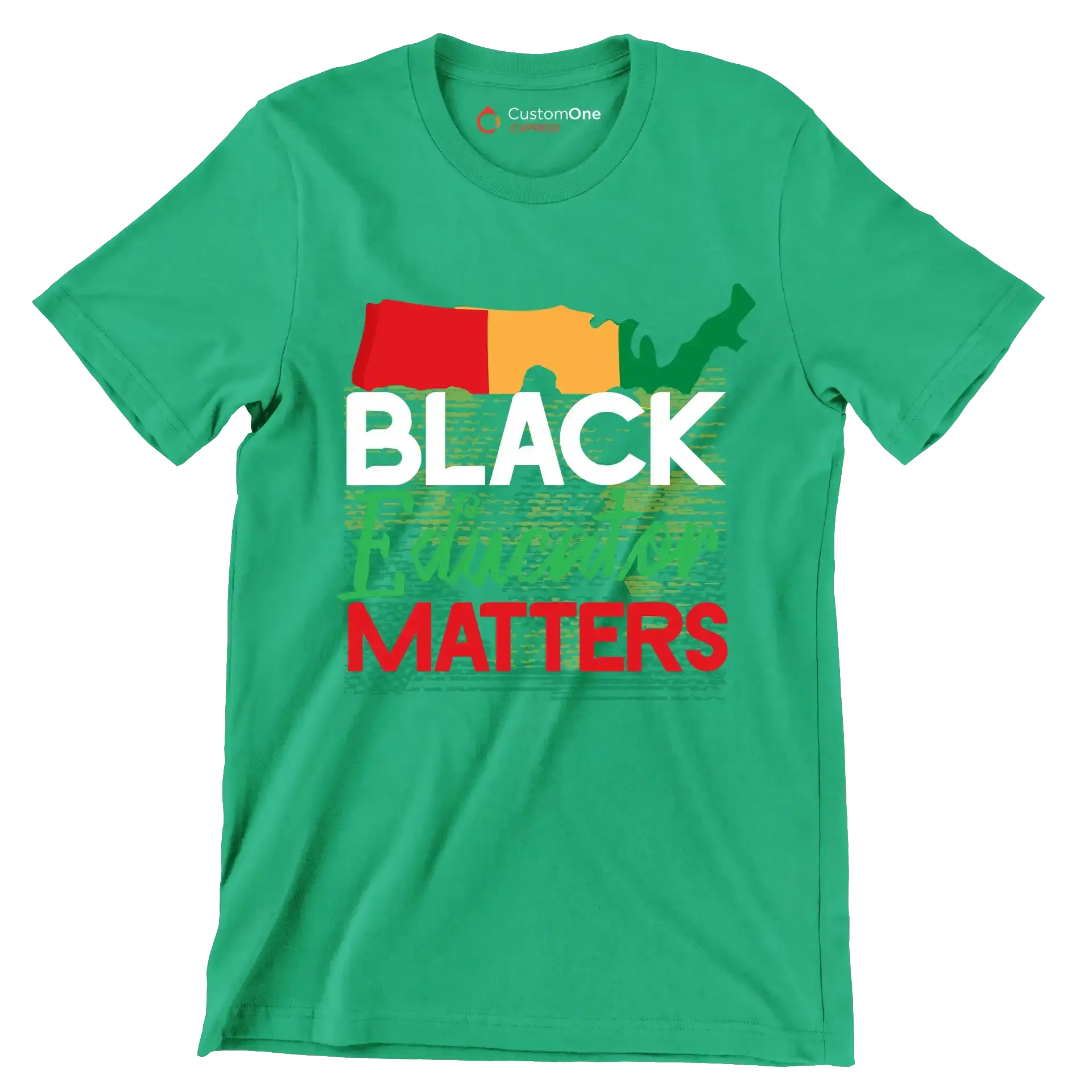 Black educator matters - Martin Luther King T-Shirt-Green-S-Custom One Express