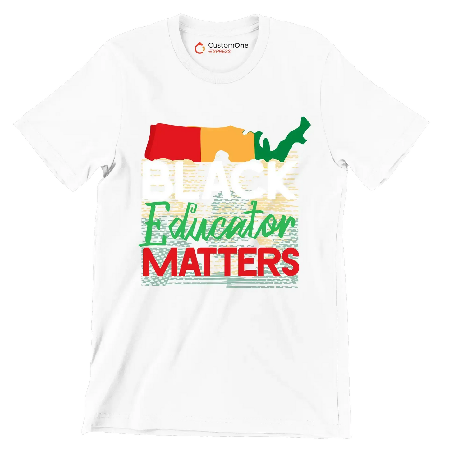 Black educator matters - Martin Luther King T-Shirt-White-S-Custom One Express