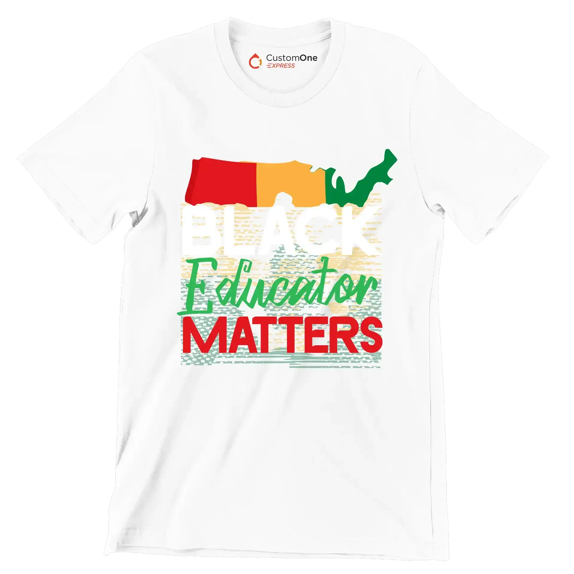 Black educator matters - Martin Luther King T-Shirt-White-S-Custom One Express
