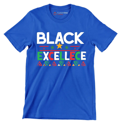 Black excellence - Martin Luther King T-Shirt-Blue-S-Custom One Express