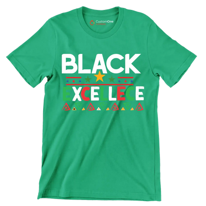 Black excellence - Martin Luther King T-Shirt-Green-S-Custom One Express