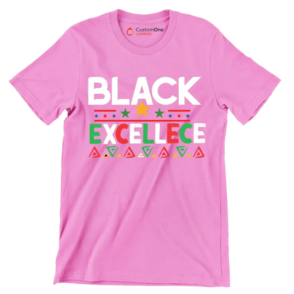 Black excellence - Martin Luther King T-Shirt-Pink-S-Custom One Express