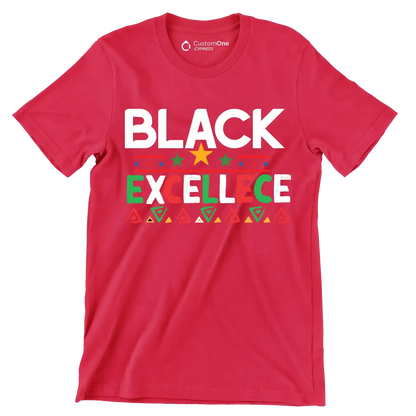 Black excellence - Martin Luther King T-Shirt-Red-S-Custom One Express
