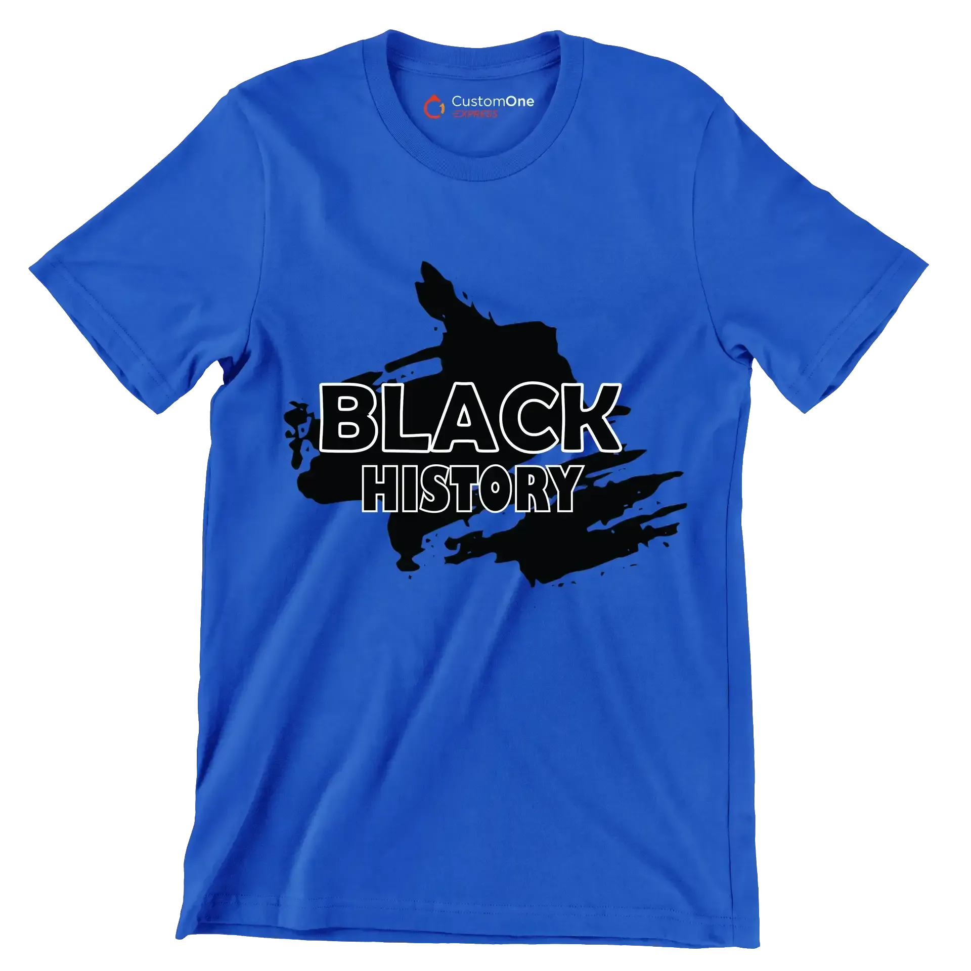 Black history - Martin Luther King T-Shirt-Blue-S-Custom One Express