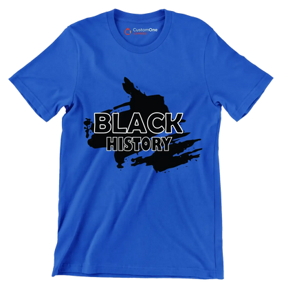 Black history - Martin Luther King T-Shirt-Blue-S-Custom One Express