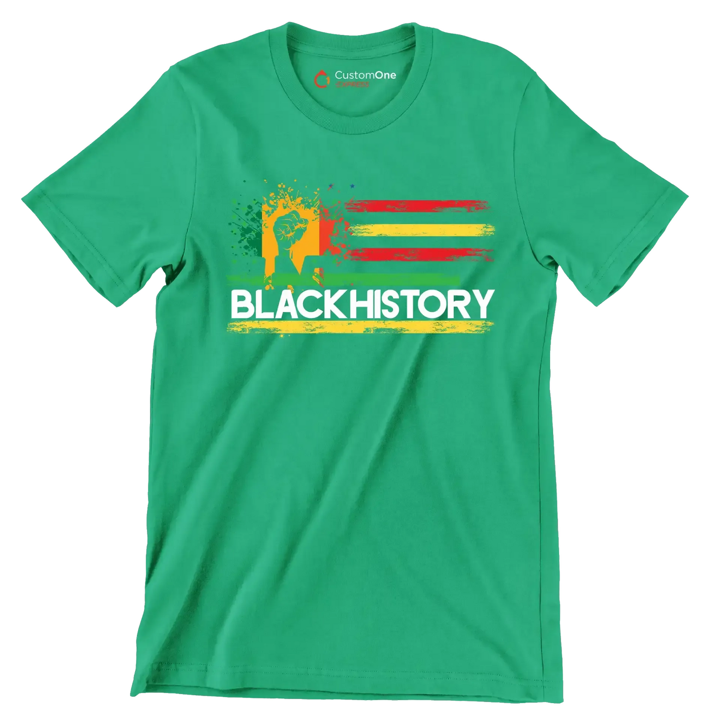 Black history - Martin Luther King T-Shirt-Green-S-Custom One Express