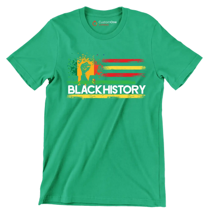 Black history - Martin Luther King T-Shirt-Green-S-Custom One Express