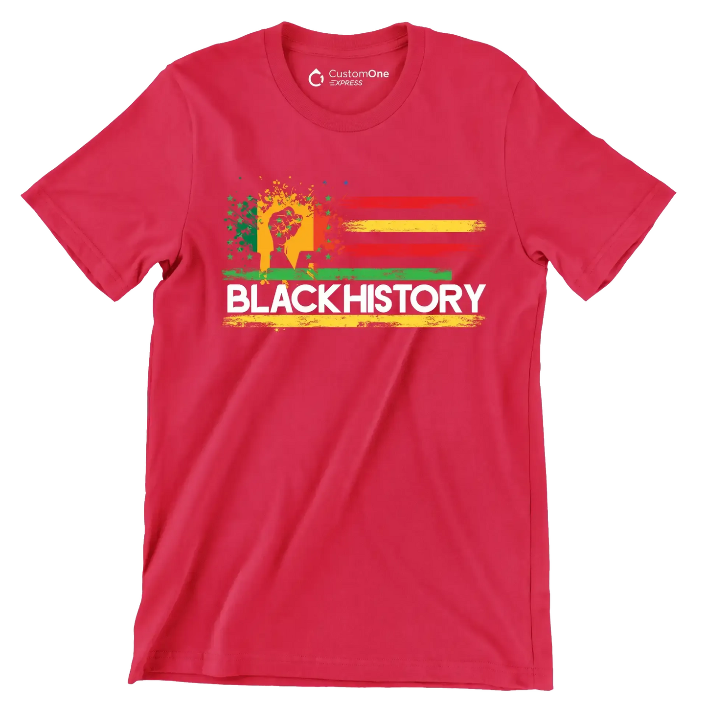 Black history - Martin Luther King T-Shirt-Red-S-Custom One Express