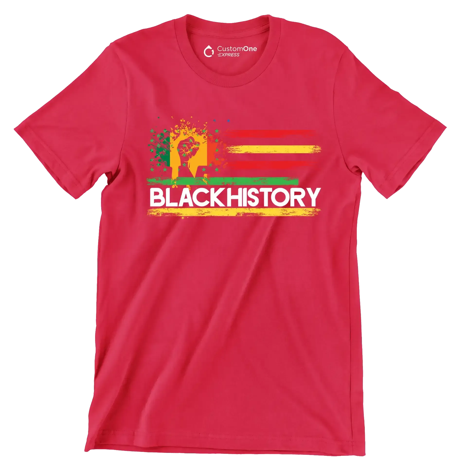 Black history - Martin Luther King T-Shirt-Red-S-Custom One Express