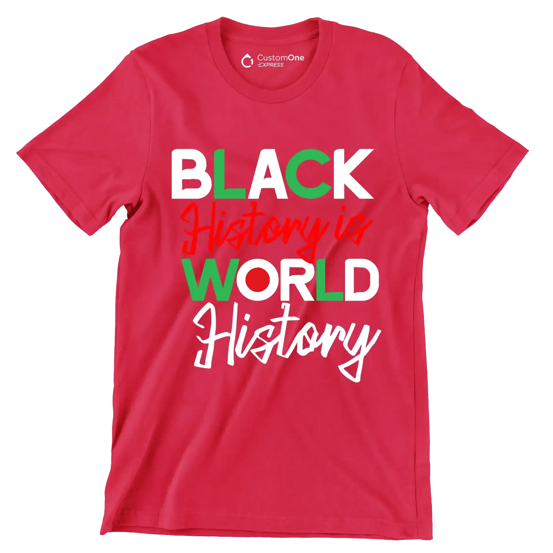 Black history is world history - Martin Luther King T-Shirt-Red-S-Custom One Express