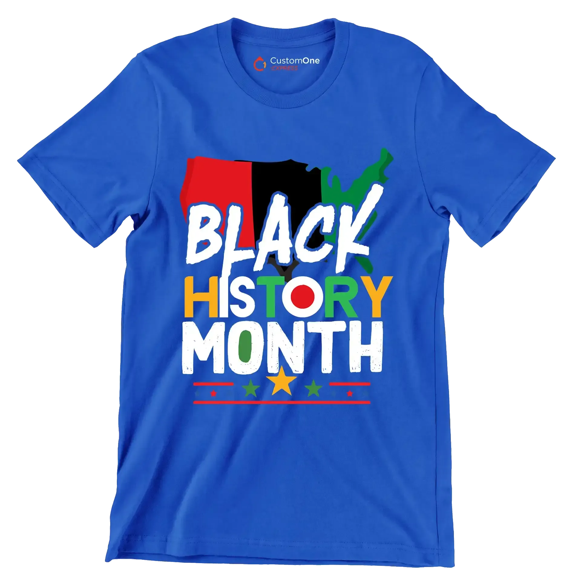 Black history month - Martin Luther King T-Shirt-Blue-S-Custom One Express
