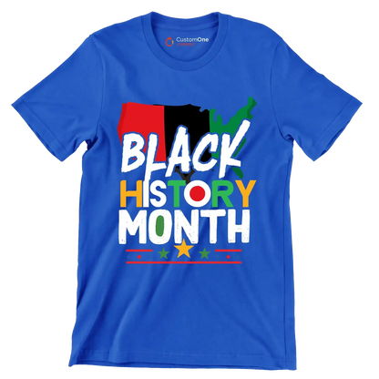 Black history month - Martin Luther King T-Shirt-Blue-S-Custom One Express