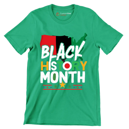 Black history month - Martin Luther King T-Shirt-Green-S-Custom One Express