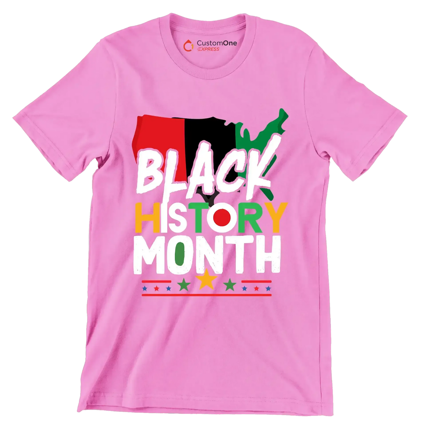 Black history month - Martin Luther King T-Shirt-Pink-S-Custom One Express