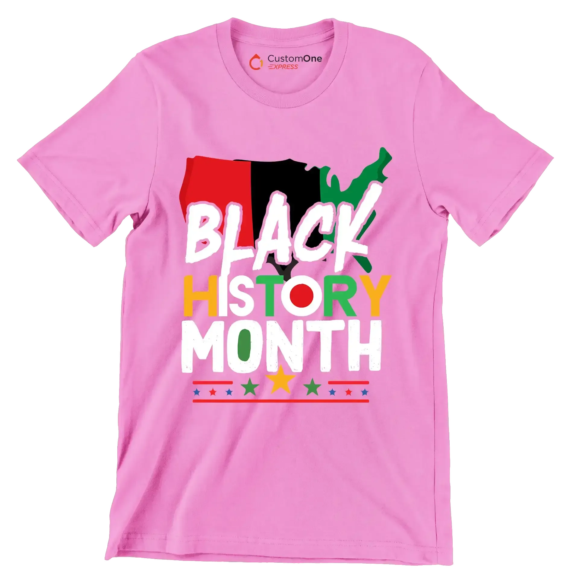 Black history month - Martin Luther King T-Shirt-Pink-S-Custom One Express