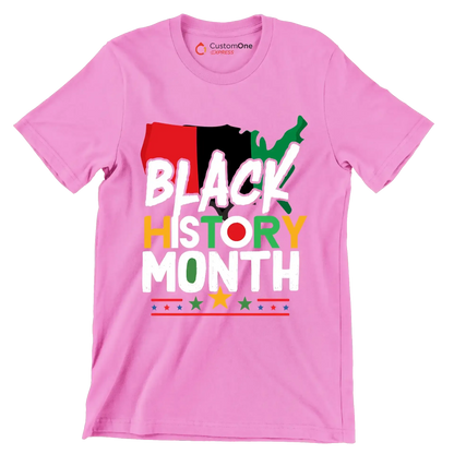 Black history month - Martin Luther King T-Shirt-Pink-S-Custom One Express