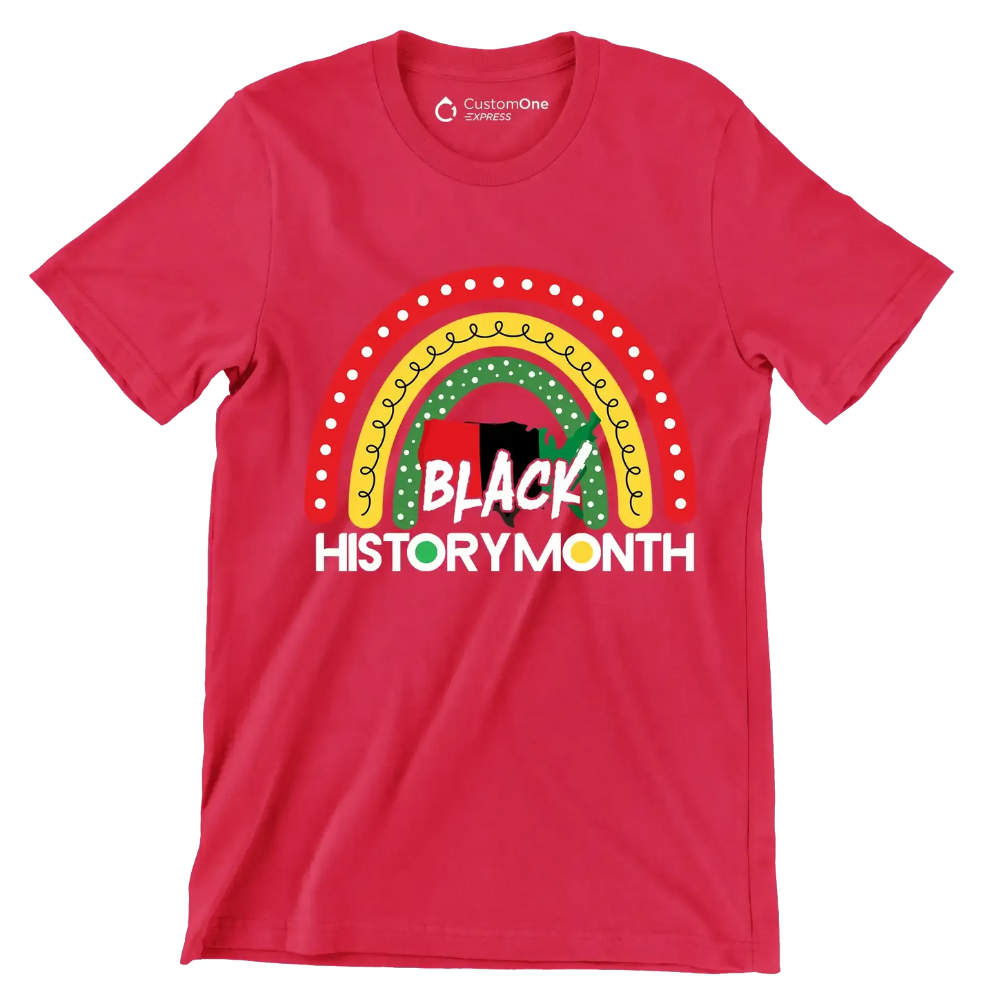 Black history month - Martin Luther King T-Shirt-Red-S-Custom One Express
