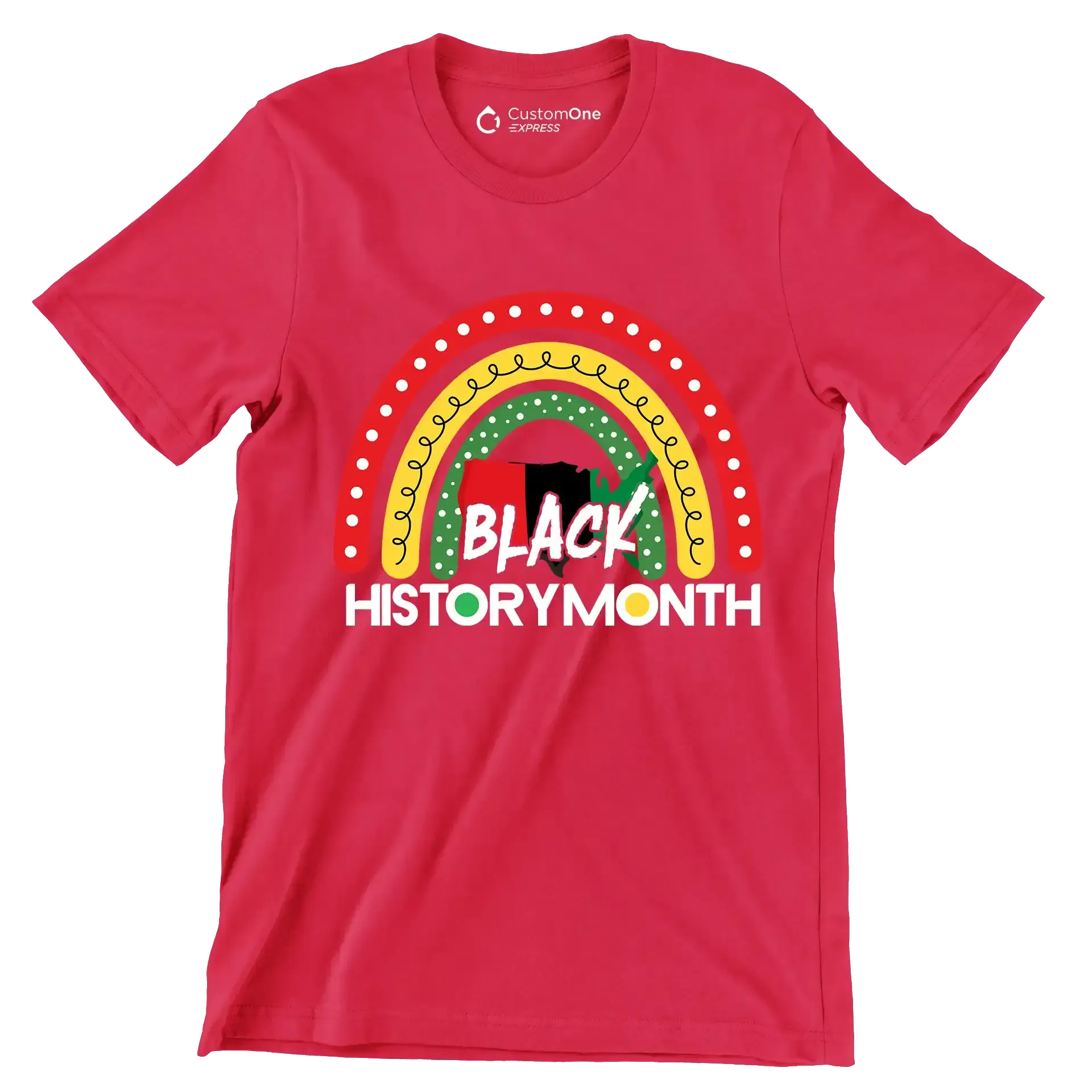 Black history month - Martin Luther King T-Shirt-Red-S-Custom One Express