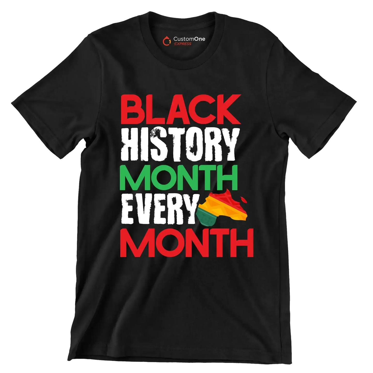 Black history month every month - Martin Luther King T-Shirt-Black-S-Custom One Express
