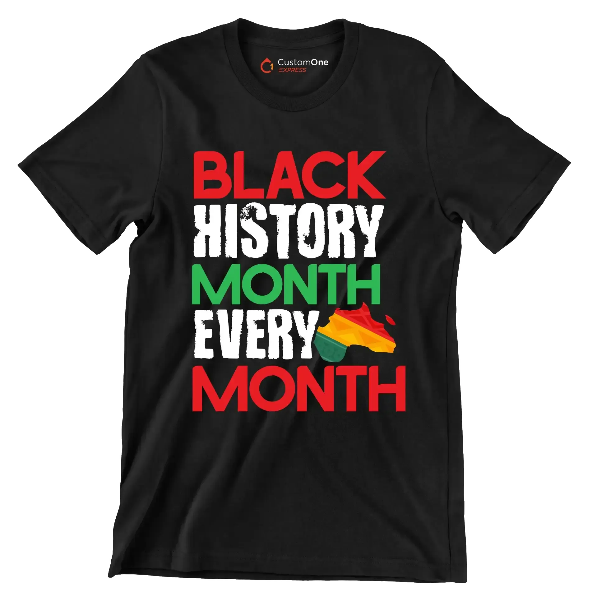Black history month every month - Martin Luther King T-Shirt-Black-S-Custom One Express
