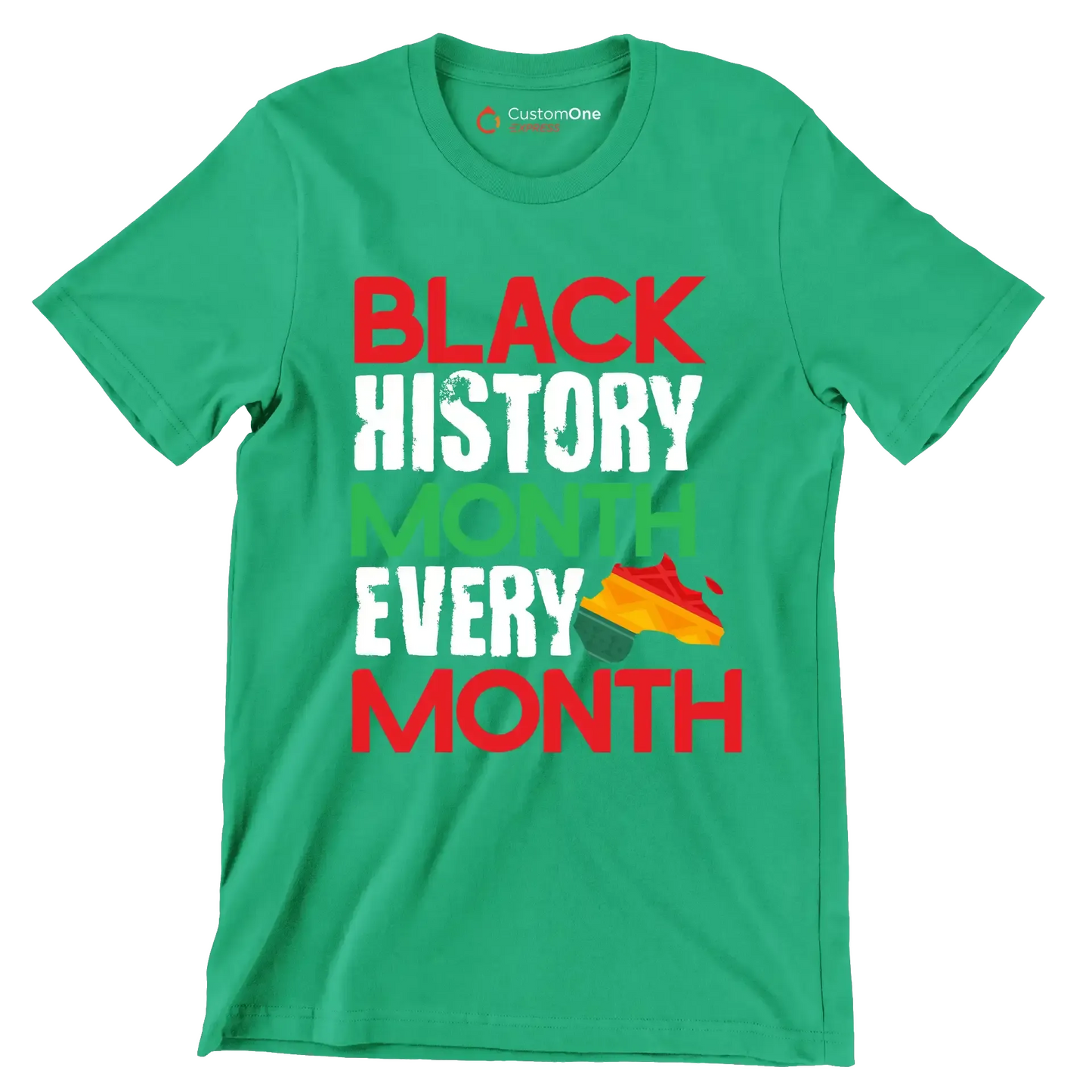 Black history month every month - Martin Luther King T-Shirt-Green-S-Custom One Express