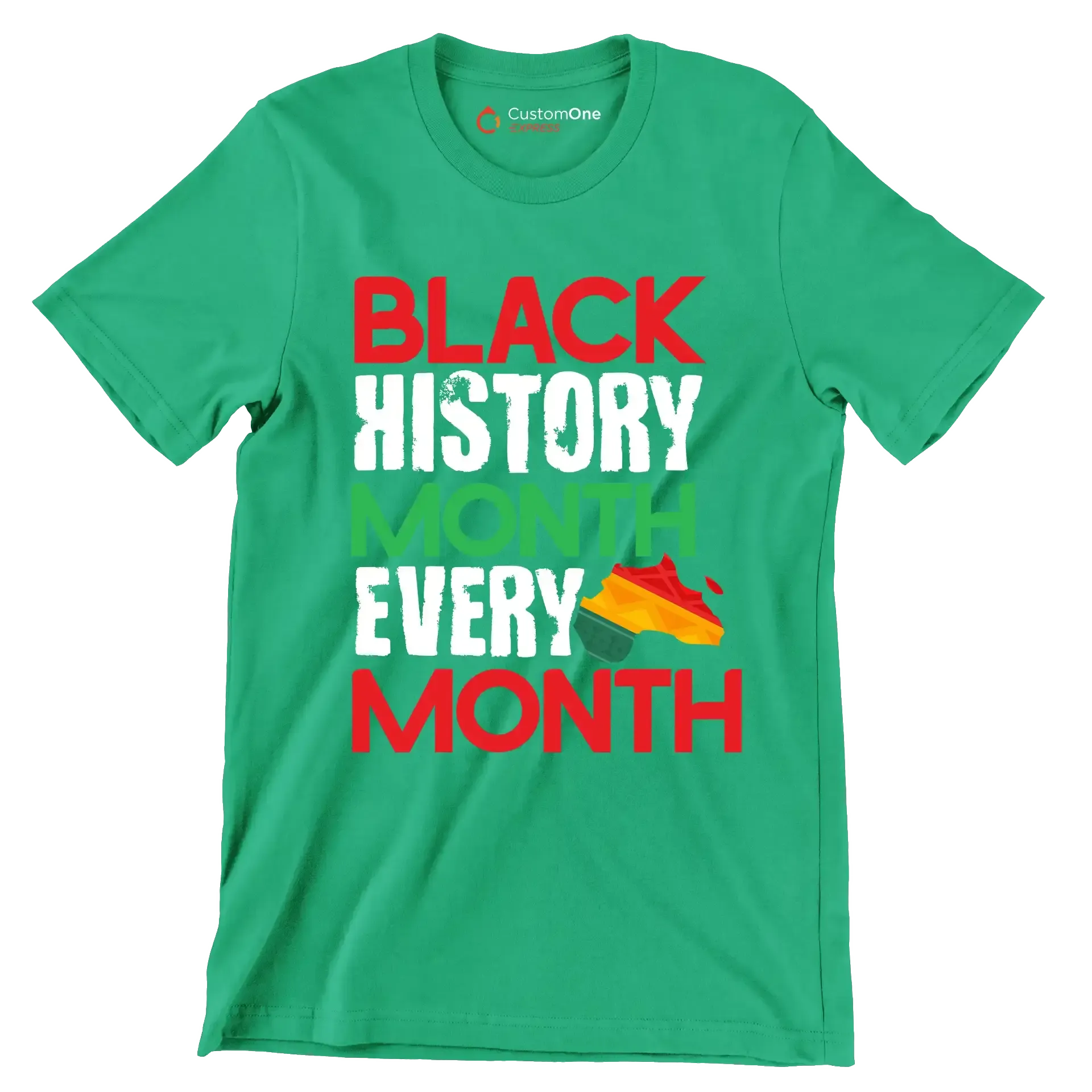 Black history month every month - Martin Luther King T-Shirt-Green-S-Custom One Express