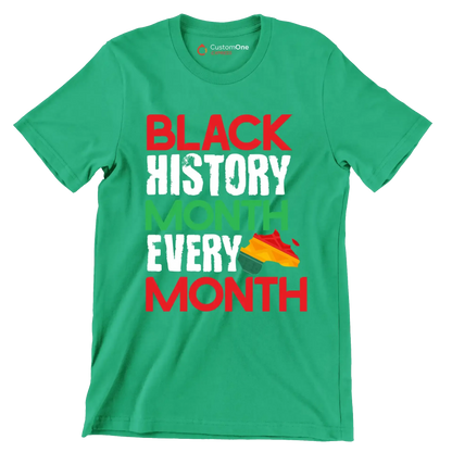 Black history month every month - Martin Luther King T-Shirt-Green-S-Custom One Express