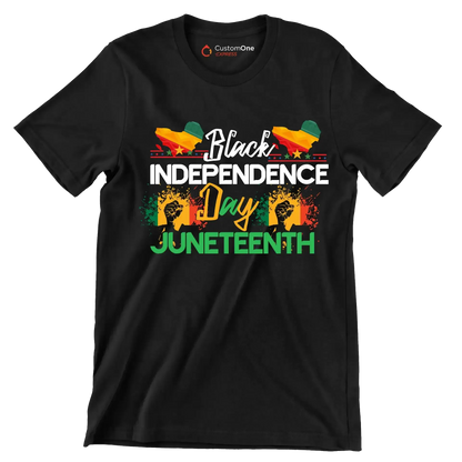 Black independence day juneteenth - Martin Luther King T-Shirt-Black-S-Custom One Express