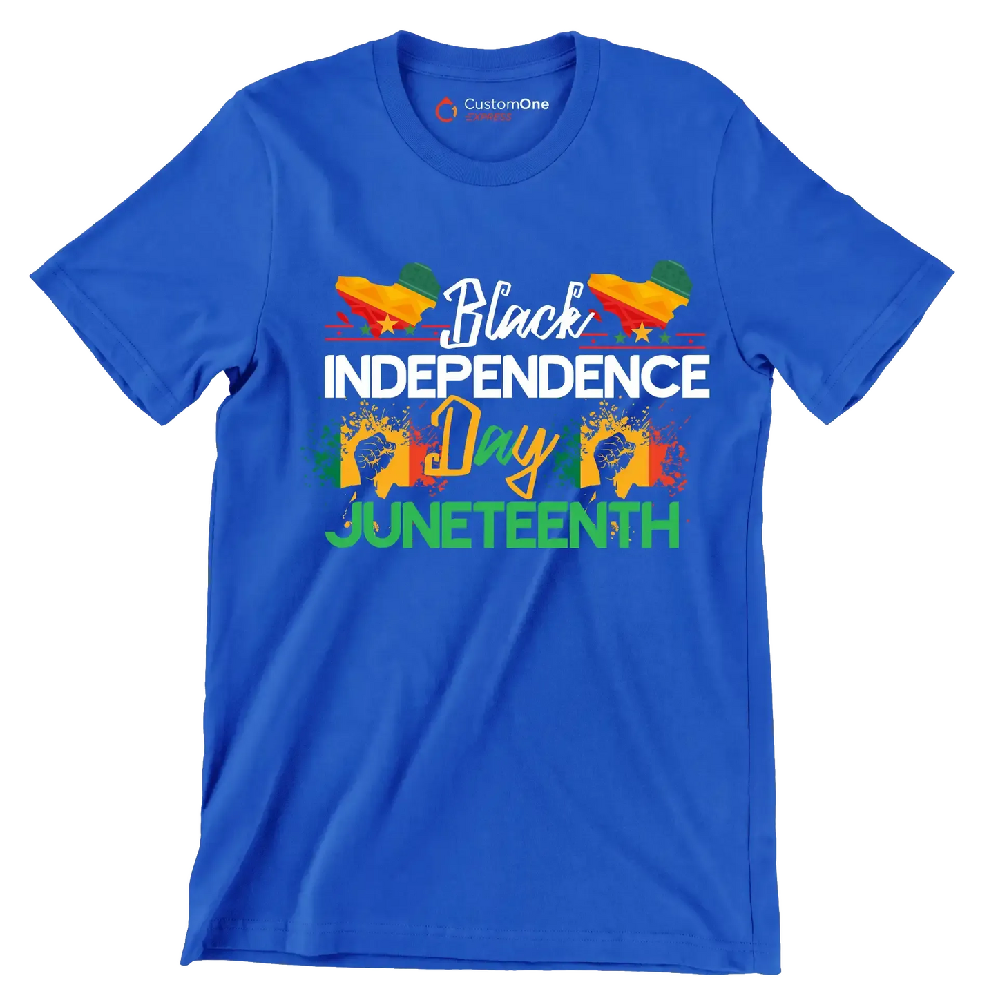 Black independence day juneteenth - Martin Luther King T-Shirt-Blue-S-Custom One Express