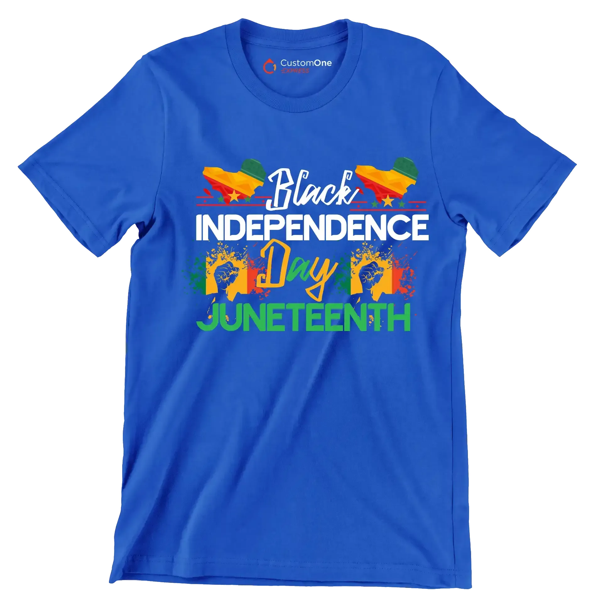 Black independence day juneteenth - Martin Luther King T-Shirt-Blue-S-Custom One Express