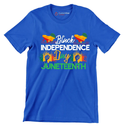 Black independence day juneteenth - Martin Luther King T-Shirt-Blue-S-Custom One Express