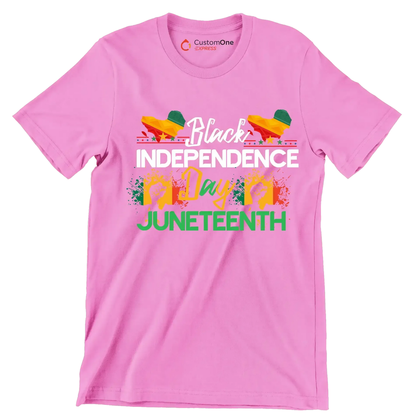 Black independence day juneteenth - Martin Luther King T-Shirt-Pink-S-Custom One Express